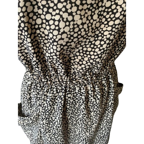 🌸3/$15🌸Tan and Black Pebble Sleeveless Dress with Large Pockets sx M - Picture 5 of 9